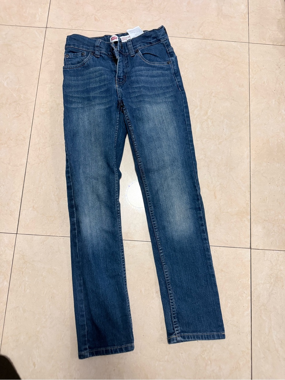 Levi's Boys Dark Blue Straight-Leg Jeans